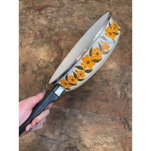 Mcm enamel flower pan 10”